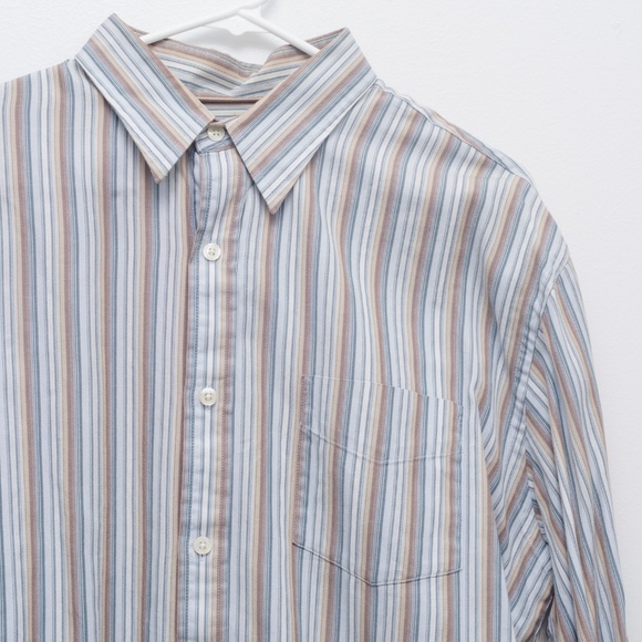 Tasso Elba Striped Button Down Shirt - Picture 3 of 4